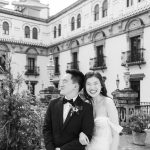 BRIDE AND GROOM IN A SPAIN LUXURY HOTEL