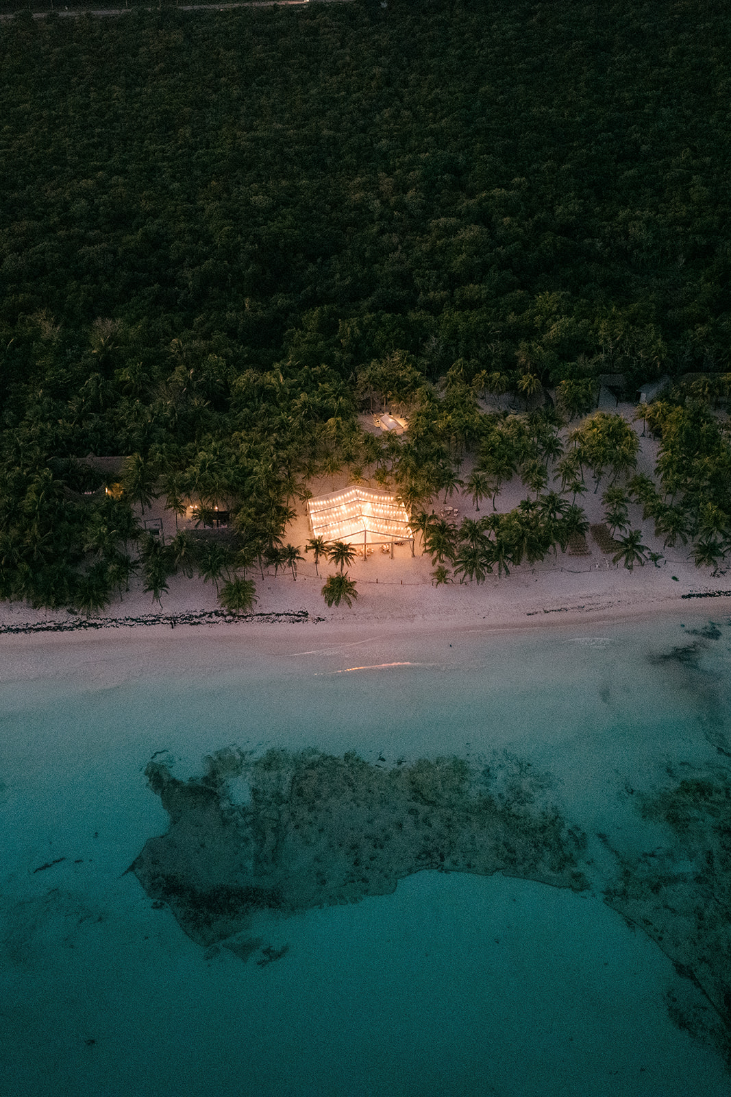 Mexico wedding photographer Saasil Kantenah Tulum aerial