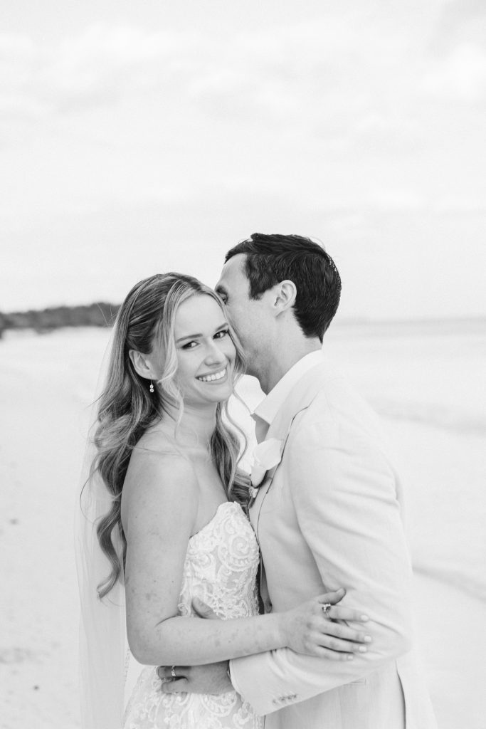 Wedding toast celebration at Saasil Kantenah beachfront reception