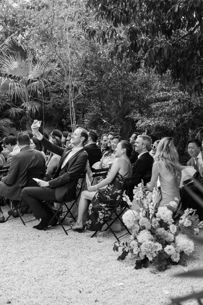 Party dancing at Kima Tulum night reception, lively atmosphere Tulum