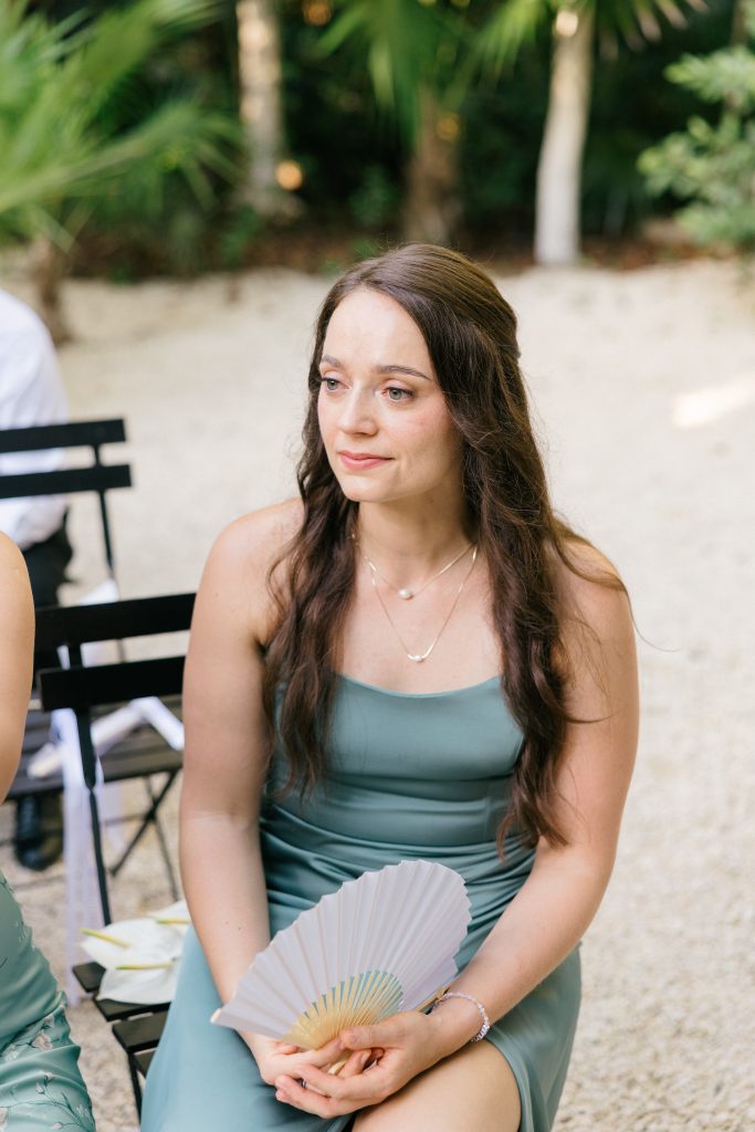 Bridesmaids getting ready with Tiff at Hilton Tulum before ceremony
