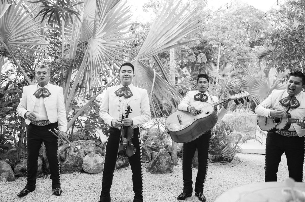 Groom emotional during ceremony at Kima Tulum jungle wedding