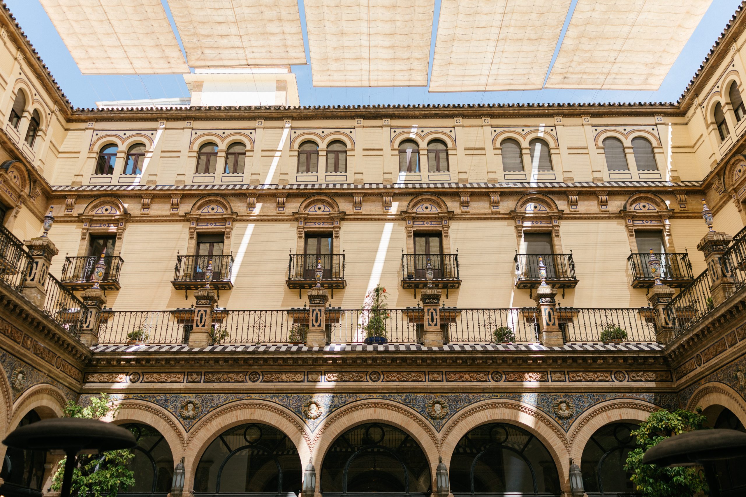 Wedding morning light at Hotel Alfonso XIII Seville